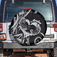 New Zealand Valentine Spare Tire Cover Aroha Gray Piwakawaka LT05 Gray - Polynesian Pride