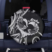 New Zealand Valentine Spare Tire Cover Aroha Gray Piwakawaka LT05 - Polynesian Pride