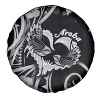 New Zealand Valentine Spare Tire Cover Aroha Gray Piwakawaka LT05 - Polynesian Pride