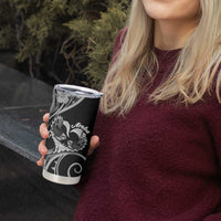 New Zealand Valentine Tumbler Cup Aroha Gray Piwakawaka LT05 - Polynesian Pride