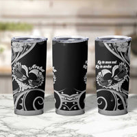 New Zealand Valentine Tumbler Cup Aroha Gray Piwakawaka LT05 - Polynesian Pride