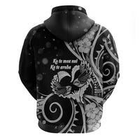 New Zealand Valentine Zip Hoodie Aroha Gray Piwakawaka