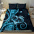 New Zealand Valentine Bedding Set Aroha Cyan Piwakawaka