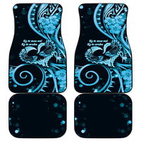 New Zealand Valentine Car Mats Aroha Cyan Piwakawaka LT05 - Polynesian Pride