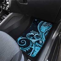 New Zealand Valentine Car Mats Aroha Cyan Piwakawaka LT05 - Polynesian Pride