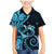 New Zealand Valentine Family Matching Mermaid Dress and Hawaiian Shirt Aroha Cyan Piwakawaka