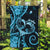 New Zealand Valentine Garden Flag Aroha Cyan Piwakawaka