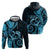 New Zealand Valentine Hoodie Aroha Cyan Piwakawaka