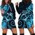 New Zealand Valentine Hoodie Dress Aroha Cyan Piwakawaka