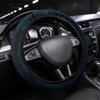 New Zealand Valentine Steering Wheel Cover Aroha Cyan Piwakawaka LT05 Universal Fit Cyan - Polynesian Pride