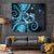 New Zealand Valentine Tapestry Aroha Cyan Piwakawaka