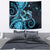 New Zealand Valentine Tapestry Aroha Cyan Piwakawaka