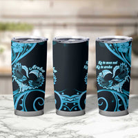 New Zealand Valentine Tumbler Cup Aroha Cyan Piwakawaka LT05 - Polynesian Pride
