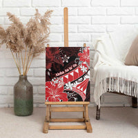 Hawaii Valentine Day Canvas Wall Art Polynesian Hibiscus Art Style Red LT05 - Polynesian Pride