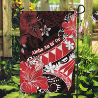 Hawaii Valentine Day Garden Flag Polynesian Hibiscus Art Style Red LT05 Garden Flag Red - Polynesian Pride