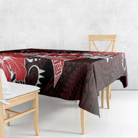 Hawaii Valentine Day Tablecloth Polynesian Hibiscus Art Style Red LT05 - Polynesian Pride