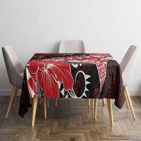Hawaii Valentine Day Tablecloth Polynesian Hibiscus Art Style Red LT05 - Polynesian Pride
