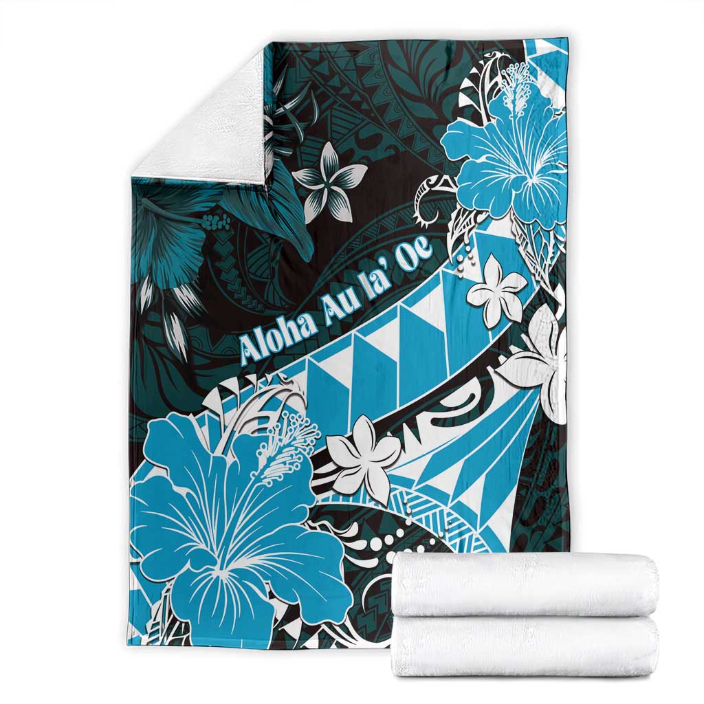 Hawaii Valentine Day Blanket Polynesian Hibiscus Art Style Turquoise LT05 - Polynesian Pride