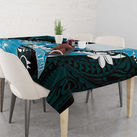 Hawaii Valentine Day Tablecloth Polynesian Hibiscus Art Style Turquoise LT05 - Polynesian Pride