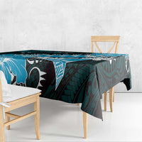 Hawaii Valentine Day Tablecloth Polynesian Hibiscus Art Style Turquoise LT05 - Polynesian Pride