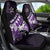 Hawaii Valentine Day Car Seat Cover Polynesian Hibiscus Art Style Purple