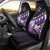 Hawaii Valentine Day Car Seat Cover Polynesian Hibiscus Art Style Purple