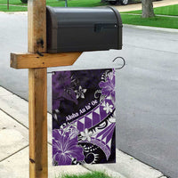 Hawaii Valentine Day Garden Flag Polynesian Hibiscus Art Style Purple LT05 - Polynesian Pride