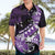 Personalised Hawaii Valentine Day Hawaiian Shirt Polynesian Hibiscus Art Style Purple