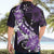 Personalised Hawaii Valentine Day Hawaiian Shirt Polynesian Hibiscus Art Style Purple