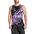 Personalised Hawaii Valentine Day Men Tank Top Polynesian Hibiscus Art Style Purple