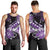 Personalised Hawaii Valentine Day Men Tank Top Polynesian Hibiscus Art Style Purple