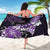 Hawaii Valentine Day Sarong Polynesian Hibiscus Art Style Purple