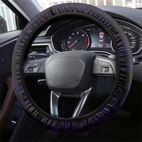 Hawaii Valentine Day Steering Wheel Cover Polynesian Hibiscus Art Style Purple LT05 - Polynesian Pride