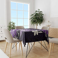 Hawaii Valentine Day Tablecloth Polynesian Hibiscus Art Style Purple LT05 - Polynesian Pride