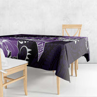 Hawaii Valentine Day Tablecloth Polynesian Hibiscus Art Style Purple LT05 - Polynesian Pride