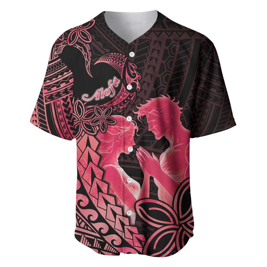 Alofa Samoa Valentine Red Baseball Jersey Love Is The Greatest Thing