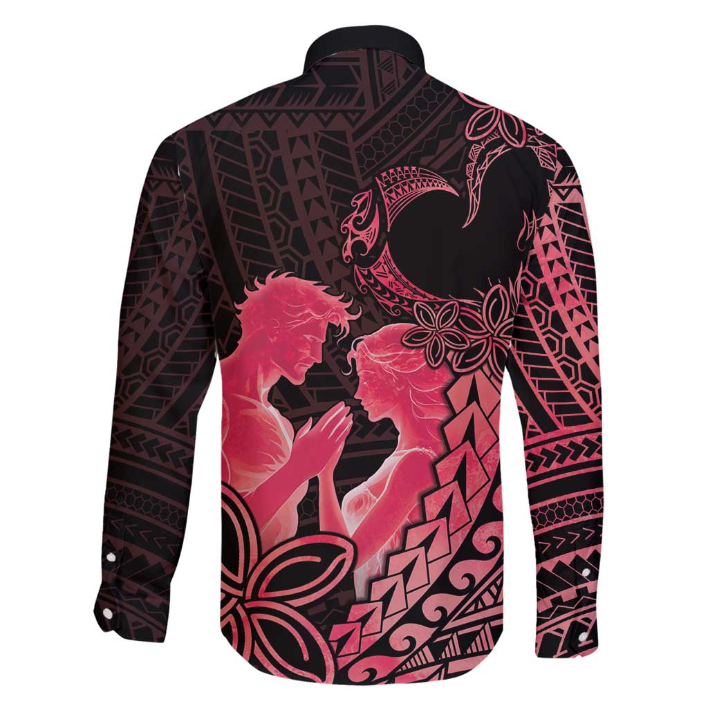 Alofa Samoa Valentine Red Family Matching Long Sleeve Bodycon Dress and Hawaiian Shirt Love Is The Greatest Thing