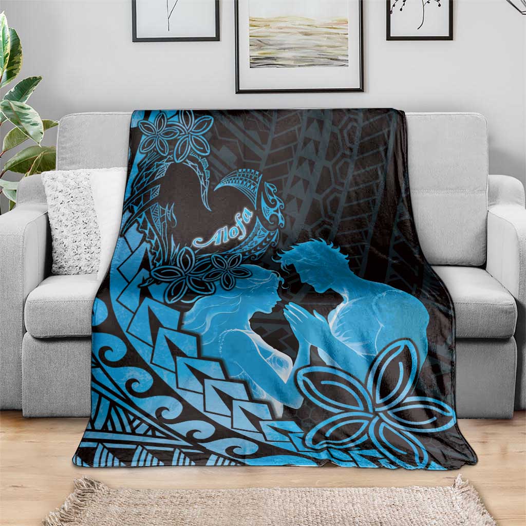 Alofa Samoa Valentine Blue Blanket Love Is The Greatest Thing