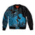 Alofa Samoa Valentine Blue Bomber Jacket Love Is The Greatest Thing