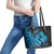 Alofa Samoa Valentine Blue Leather Tote Bag Love Is The Greatest Thing