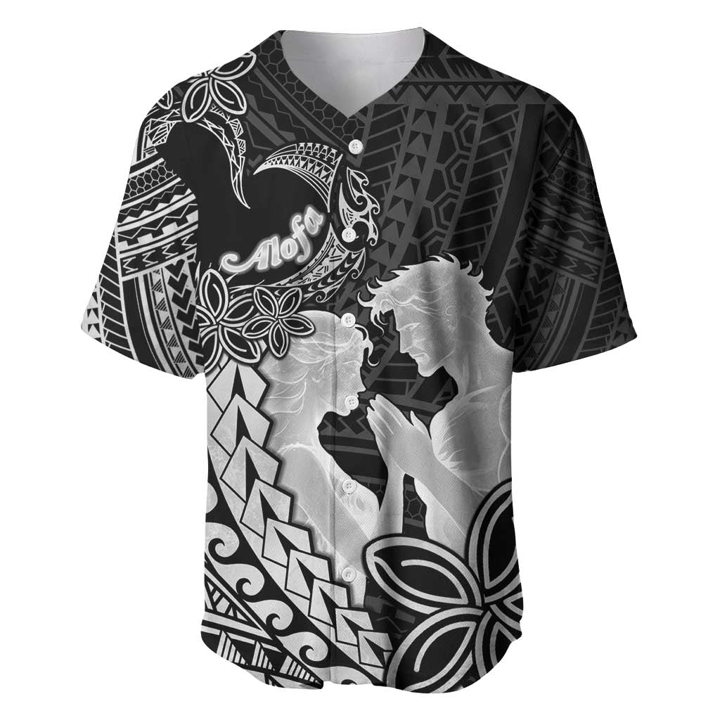 Alofa Samoa Valentine Black Baseball Jersey Love Is The Greatest Thing