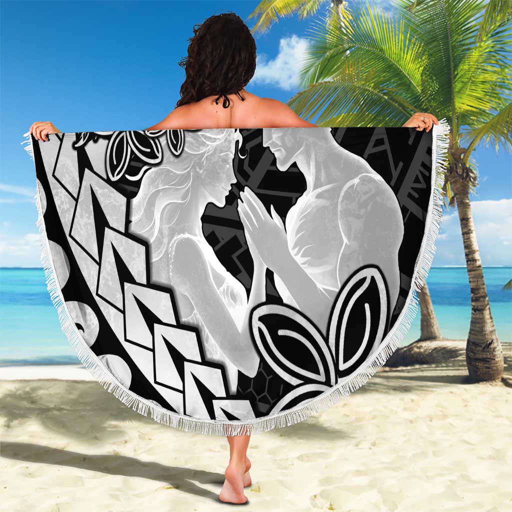Alofa Samoa Valentine Black Beach Blanket Love Is The Greatest Thing