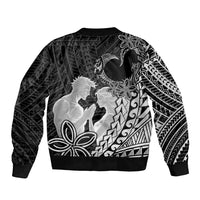 Alofa Samoa Valentine Black Bomber Jacket Love Is The Greatest Thing