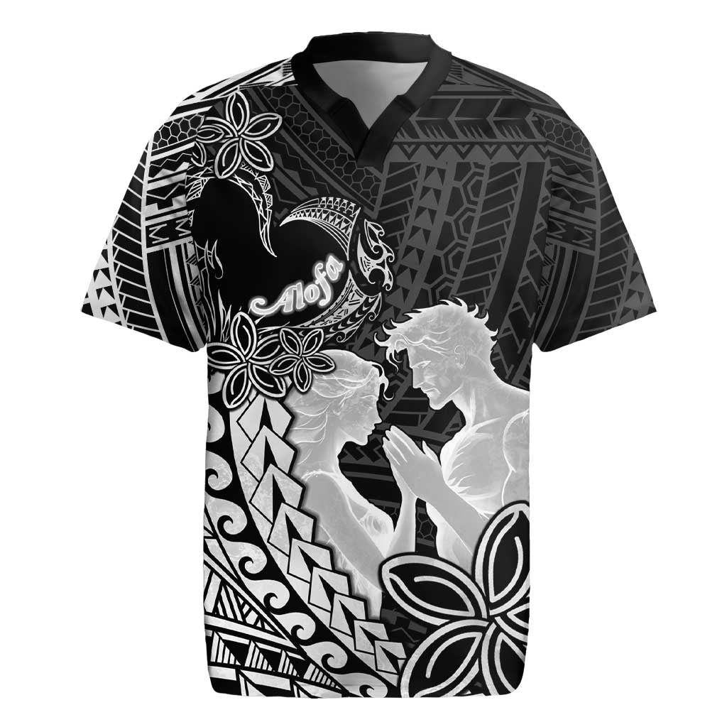 Alofa Samoa Valentine Black Rugby Jersey Love Is The Greatest Thing