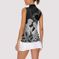 Alofa Samoa Valentine Black Women Sleeveless Polo Shirt Love Is The Greatest Thing