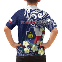 Personalised Wake Island Hawaiian Shirt Tribal Pattern With Hibiscus Flowers LT05 - Polynesian Pride