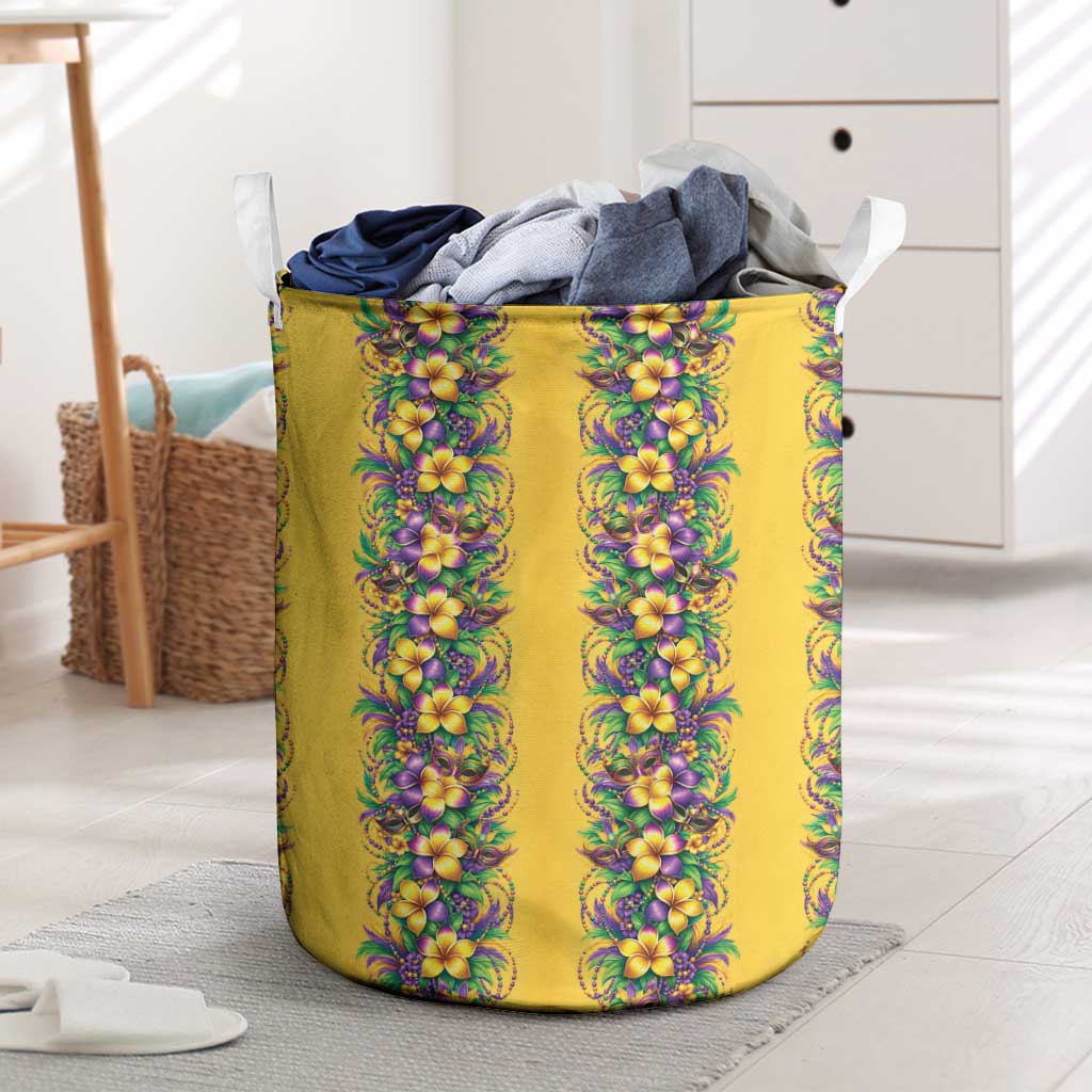 Aloha Hawaii Mardi Gras Laundry Basket Gold Style LT05 Gold - Polynesian Pride