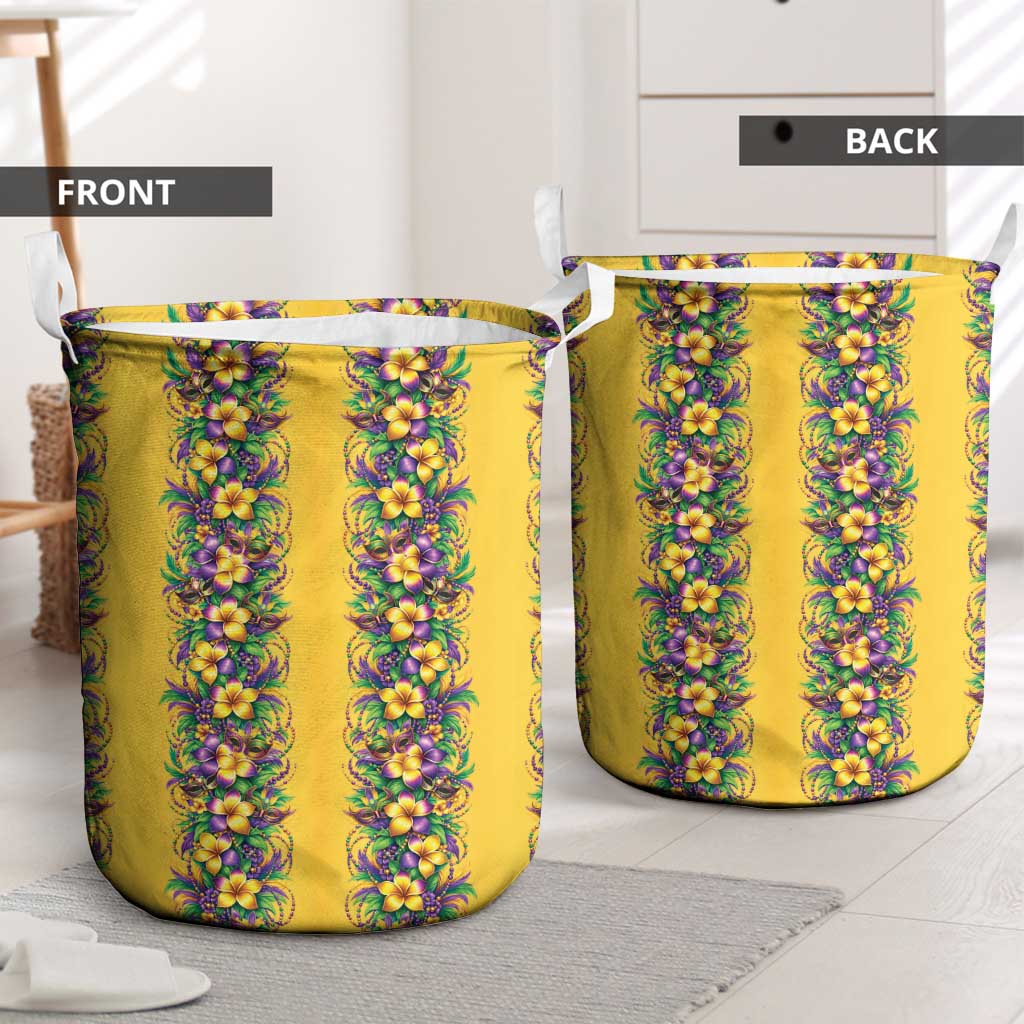 Aloha Hawaii Mardi Gras Laundry Basket Gold Style LT05 - Polynesian Pride