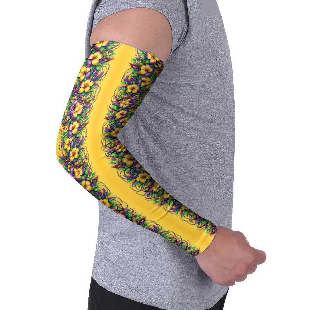 Aloha Hawaii Mardi Gras Arm Sleeves Gold Style LT05 - Polynesian Pride