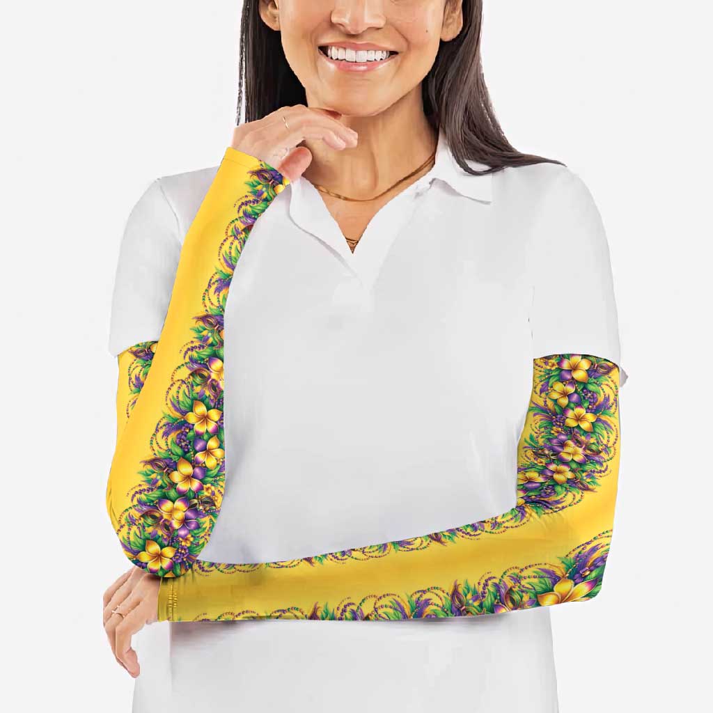Aloha Hawaii Mardi Gras Arm Sleeves Gold Style LT05 - Polynesian Pride